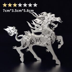 3D Metal Puzzles Model Kits, Mechanical Kirin Assembly Model