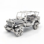 Mechanical Off-Road Jeep 3D Metal Puzzle, Precision Cut Stainless Steel DIY Building Kit