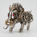 3D Metal Puzzles Model Kits,Steampunk Mechanical Mammoth DIY Assembly Model