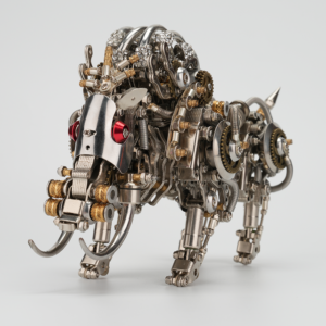 3D Metal Puzzles Model Kits,Steampunk Mechanical Mammoth DIY Assembly Model