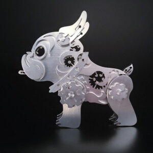3D Metal Puzzle Model Kits, Mechanical Bulldog Metal Assembly Puzzle, DIY Stainless Steel
