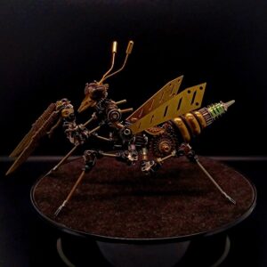 3D Metal Puzzles Model Kits, Steampunk Mechanical Mantis DIY Assembly Model