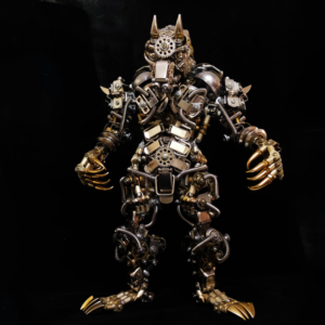 3D Metal Puzzles Model Kits, Mechanical Werewolf DIY Assembly Model