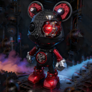 3D Metal Puzzles Model Kits, Cyber-Mecha Bear DIY Assembly Model
