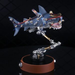 3D Metal Puzzles Model Kits, Mechanical Shark DIY Assembly Model
